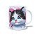 Caneca Cerâmica Personalizada Gato / Gatinho Preto - Imagem 2