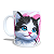 Caneca Cerâmica Personalizada Gato / Gatinho Preto - Imagem 3