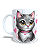 Caneca Cerâmica Personalizada Gato / Gatinho Cinza - Imagem 3