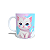 Caneca Cerâmica Personalizada Gato / Gatinho Branco - Imagem 2