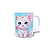 Caneca Cerâmica Personalizada Gato / Gatinho Branco - Imagem 4
