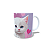 Caneca Cerâmica Personalizada Gato / Gatinho Branco - Imagem 2