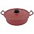 Kit Feijoada de Alumínio 3 Peças com Caldeirão / Panela / Frigideira - Vermelho - Imagem 4