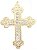 Crucifixo Cruz Para Terço De Noiva Dupla Face  com strass - Imagem 2