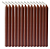 Vela Palito Marrom 18cm kit 10 Unidades - Imagem 1