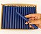 Vela Palito Azul Escuro 18cm kit 10 Unidades - Imagem 1