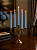 Vela Palito Azul Claro 18cm kit 10 Unidades - Imagem 4
