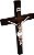Crucifixo De Parede 25 x 16 Madeira E Resina - Imagem 2