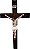 Crucifixo De Parede 25 x 16 Madeira E Resina - Imagem 1