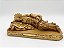 Imagem Estatueta São José Dormindo Dourado 20cm Gesso - Imagem 3