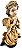 Imagem Anjo Dourado Gesso 30cm - Imagem 3