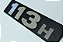 Emblema Lateral Capô 113H - Com presilhas - Cromado - Imagem 2