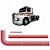 Faixa cabine Scania 112 - vermelha - Imagem 2