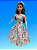 Vestido franzido para Barbie. - Imagem 3