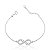 Pulseira de Prata Símbolo do Infinito com Zircônias - Imagem 1