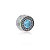Berloque de Prata Separador Zircônia Azul Safira - Imagem 1