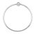 Pulseira Bracelete Berloque Rígido de Prata com Zircônias - Imagem 1