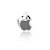 Berloque de Prata Maçã Apple - Imagem 1