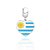 Berloque de Prata Bandeira do Uruguai - Imagem 1