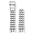Venezianico Pulseira Sansovino 20mm (Nereide Tungsteno 39) - Imagem 1