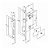 Fechadura de Porta Interna Escovada 40mm Roseta Quadrada Mgm - Imagem 4
