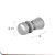 Puxador Tipo Taça Para Janela de Vidro de Correr 1629 - 3 Cores - Imagem 4