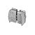 Trinco Mini Bate Fecha Central Janela Vidro 1570 V/V- 3 Cores - Imagem 1
