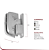 Kit 2 Dobradiça Automática Para Box de Vidro Blindex 1114 - 3 Cores - Imagem 4