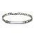 Pulseira Aço Inox com placa p/ gravação - Imagem 2