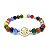 Pulseira Peace Feita com Pedras Naturais de Quartzo - Imagem 1
