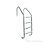 Escada para Piscina - Aço Inox 304 - 4 Degraus em Aço Inox - Imagem 1