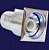 Bico HidroLed - Bronze Cromado 1 1/4 com Frente em Inox Ajustável Quadrado - Branco FORA DE LINHA - Imagem 2