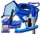 Kit Para Piscinas com Mangueira 8 Metros + Estojo + Esfregão - Imagem 1