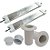 Kit para reposição Escada de Piscina 02 Degraus - Aço Inox 304 - Completo - Imagem 1