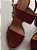 Sandália vermelha salto madeira (37) - Maria Barbosa - Imagem 3