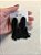 Brinco grande resina com miçangas preto - Artco NOVO - Imagem 1