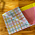 Toalha de mesa quadriculada com barrado colorido – 1,45 x 1,45 m com - Imagem 1