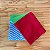Trilho de mesa Estampa Chevron Azul – 0,45 x 1,45 m com barra colorida - Imagem 2