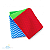Trilho de mesa Estampa Chevron Azul – 0,45 x 1,45 m com barra colorida - Imagem 1