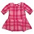 Vestido Infantil Xadrez Pink - Imagem 1