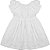Vestido Infantil Laise Branco - Tam M a 6 - Imagem 1