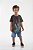 Conjunto Infantil Masculino com Bermuda Jeans e Camiseta Dino - Imagem 1