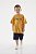 Conjunto Infantil Masculino Bermuda Marinho e Camiseta Mostarda - Imagem 1