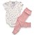 Conjunto Bebê Body e Calça Moranguinhos Rosa em Algodão Egípcio - Imagem 2