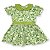 Vestido Infantil Estampado Verde Botânico - Tam 1 a 8 - Imagem 1