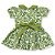 Vestido Infantil Estampado Verde Botânico - Tam 1 a 8 - Imagem 2
