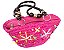 Bolsa de Palha Infantil com Miçangas Pink - Imagem 1