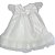 Vestido Infantil Trapézio Branco com Tule - Imagem 1
