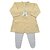 Vestido em Tricô para Maternidade Colmeia Amarelo - Imagem 1