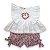 CONJUNTO PARA BEBÊ MENINA COM BATA PEPLUM E SHORTS LILÁS - COLEÇÃO JARDIM ENCANTADO PETIT NINI - Imagem 1